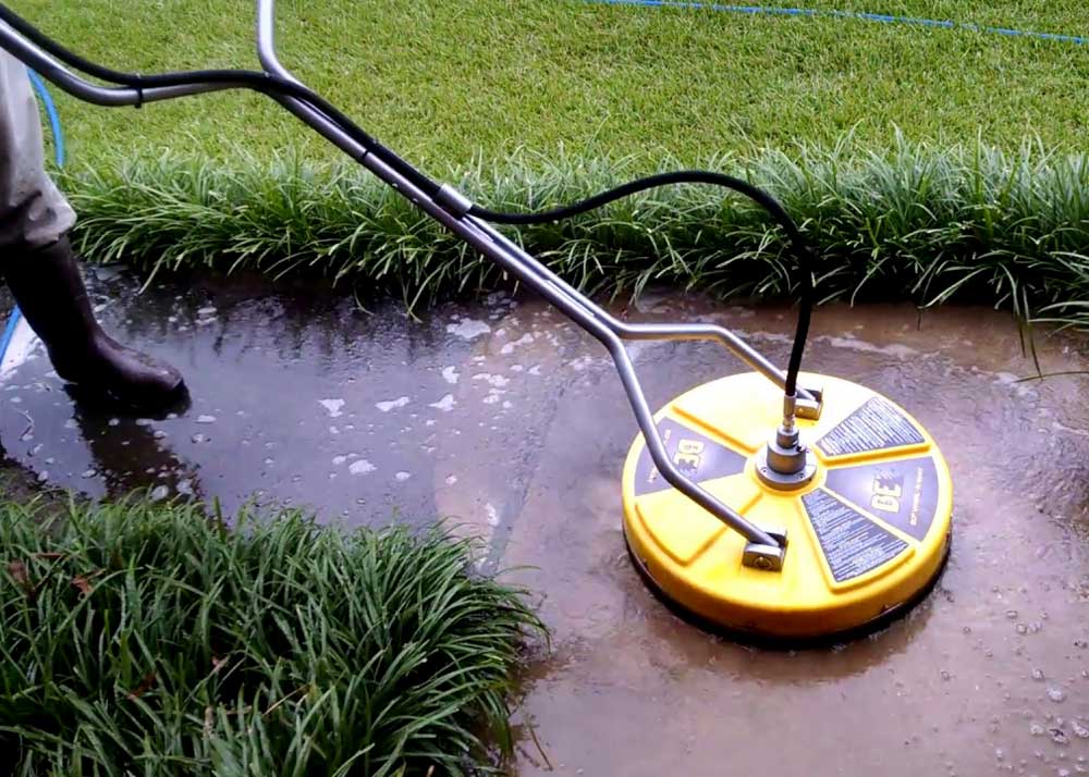 BC Mowing & More power washing services