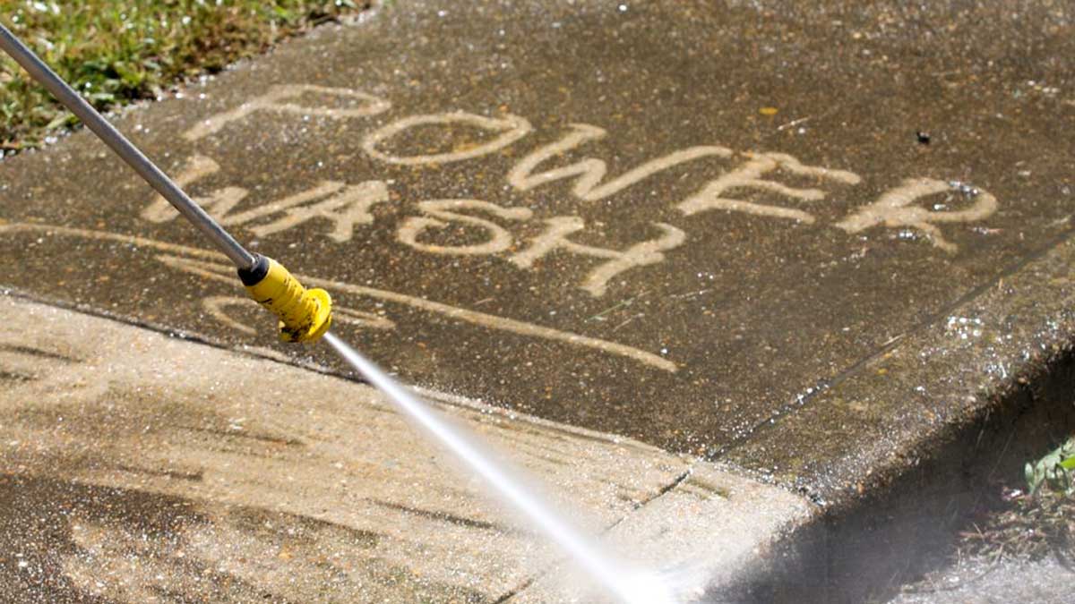 BC Mowing & More power washing services